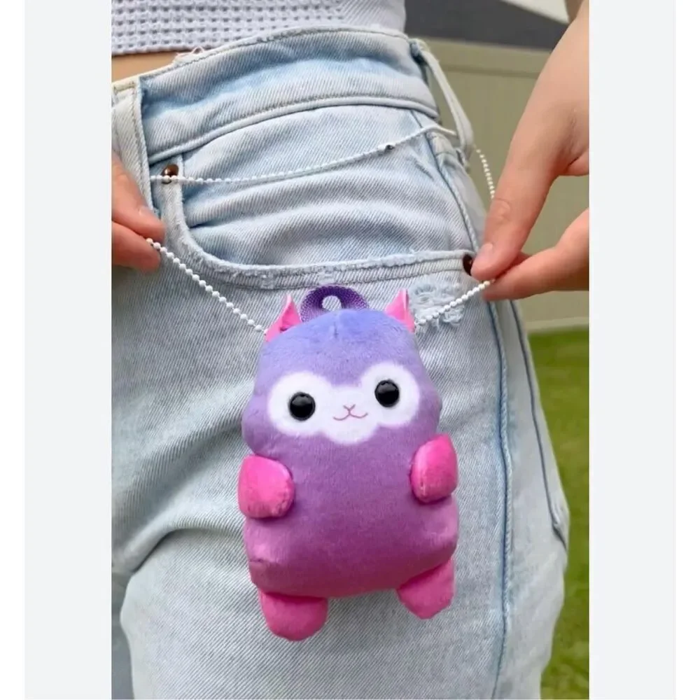 Real little plushies pet single mini backpack hamster gerbil animal cotton candy